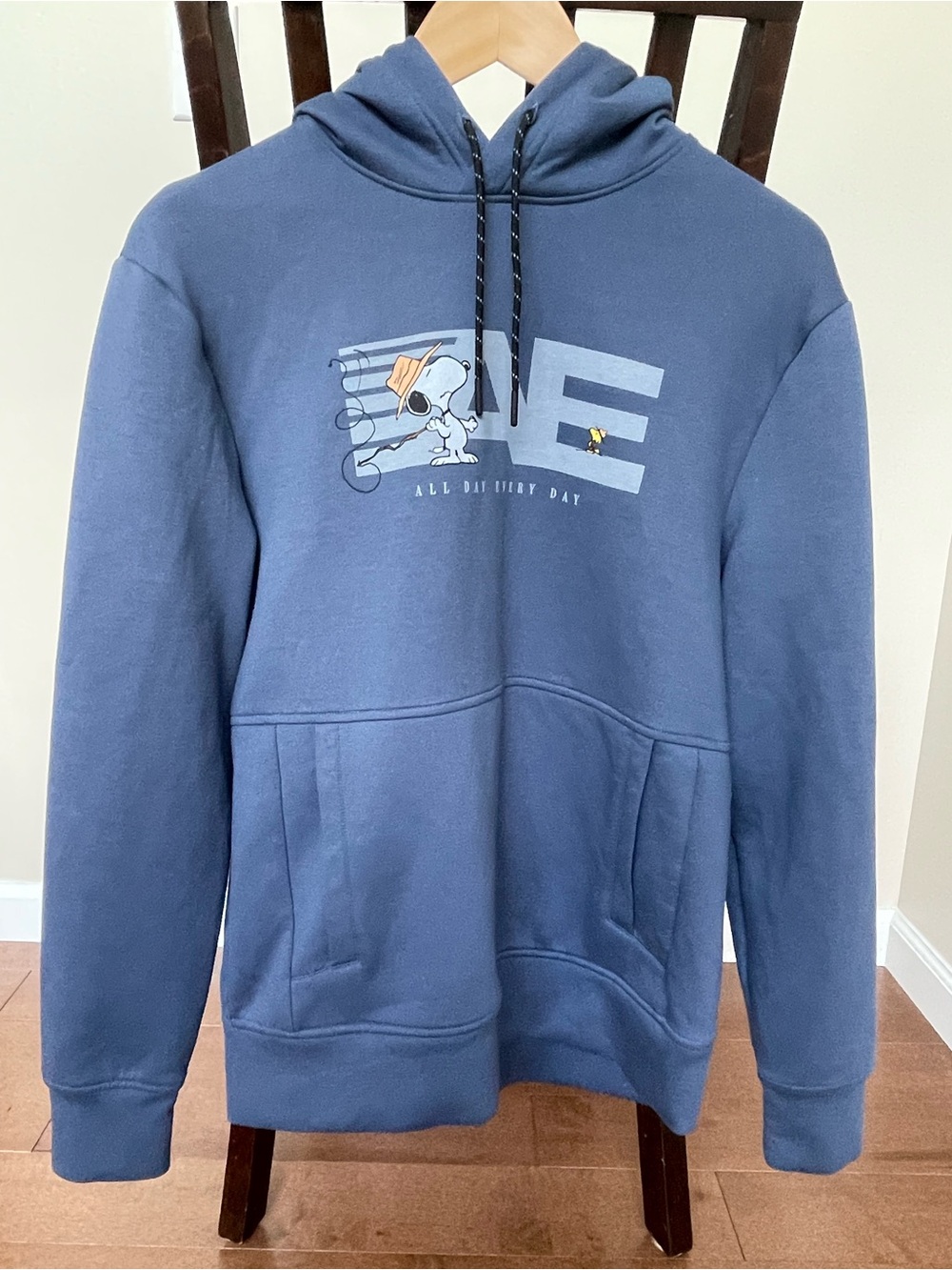 American Eagle Outfitters Blue Hoodie with Snoopy Graphic